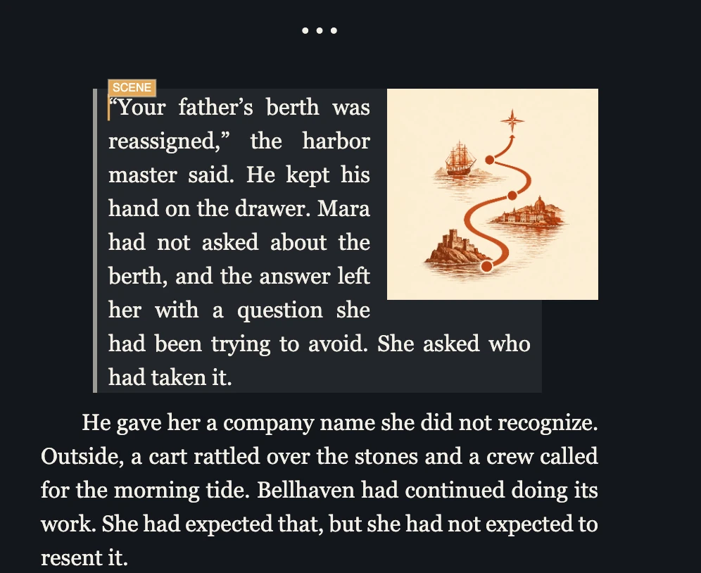 Picture wrapped beside a block quotation on the Canvas, matching the exported PDF.