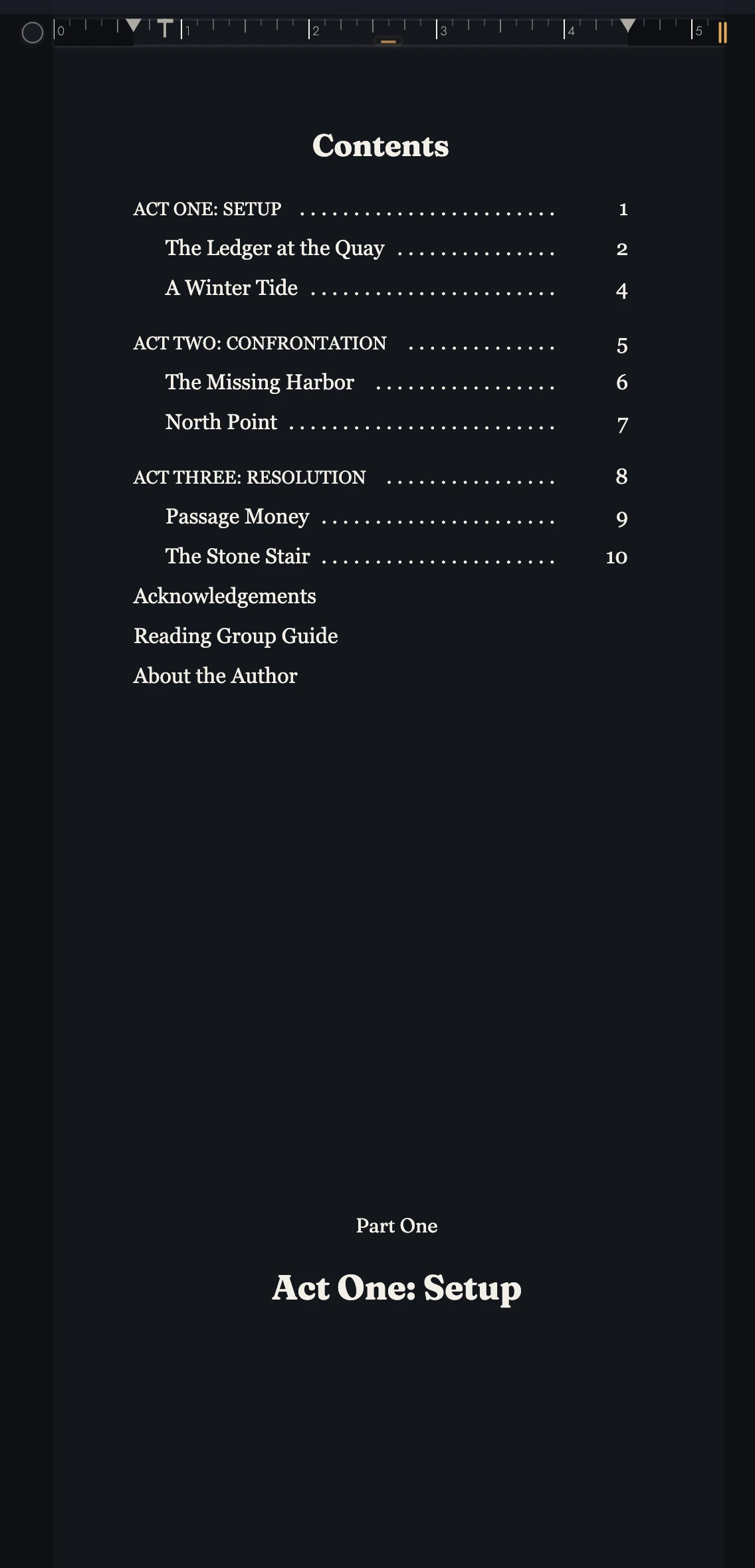 Continuous pages while writing.