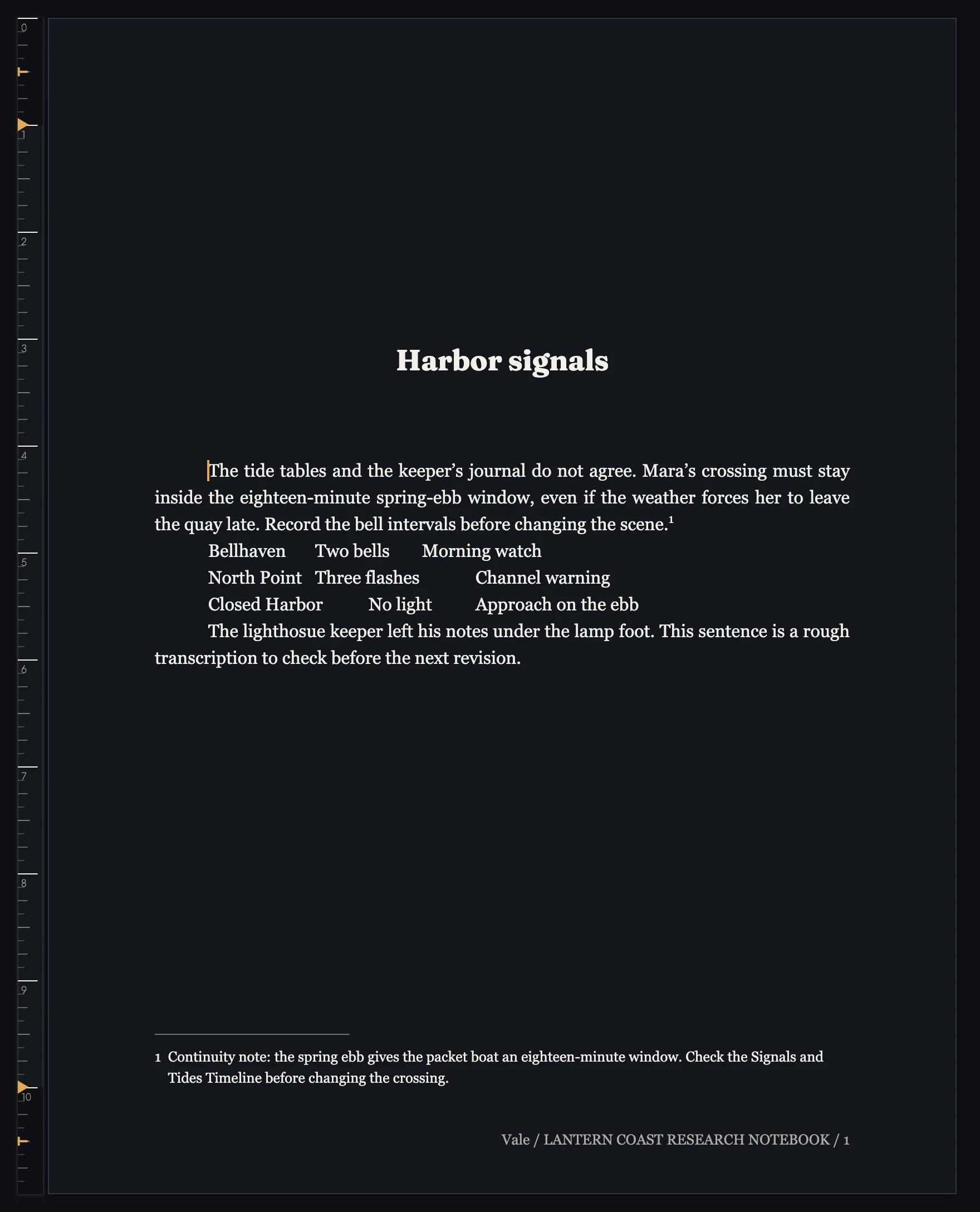 Semantic Footnote on the designed page.