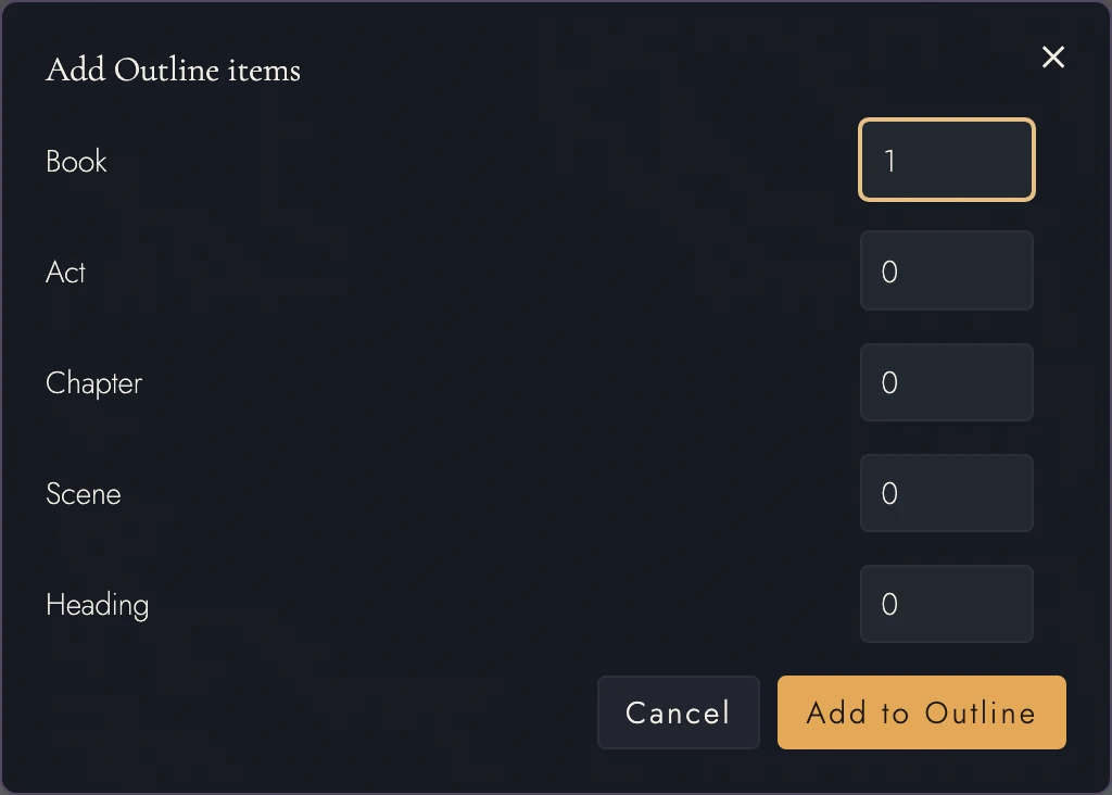 Batch-create structural items and Timeline Anchors.