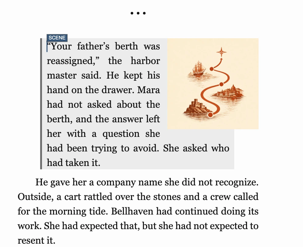 Picture wrapped beside a block quotation on the Canvas, matching the exported PDF.