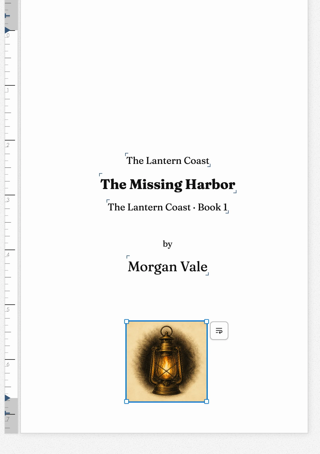 Title-page artwork centered under the title, subtitle, and author.